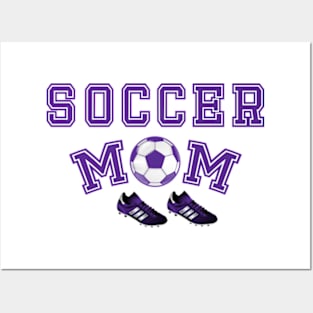 Soccer Mom Purple Posters and Art